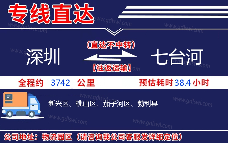 深圳到七臺(tái)河物流公司